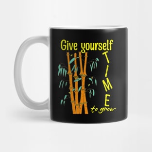 Give Yourself Time to Grow bamboo butterfly Mug